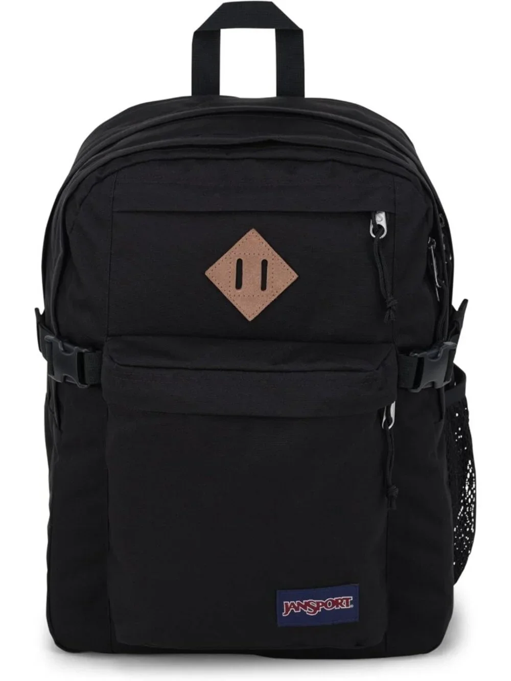 Stylish Black Backpack for Travel or Work | 15-Inch Laptop Sleeve & Water Bottle
